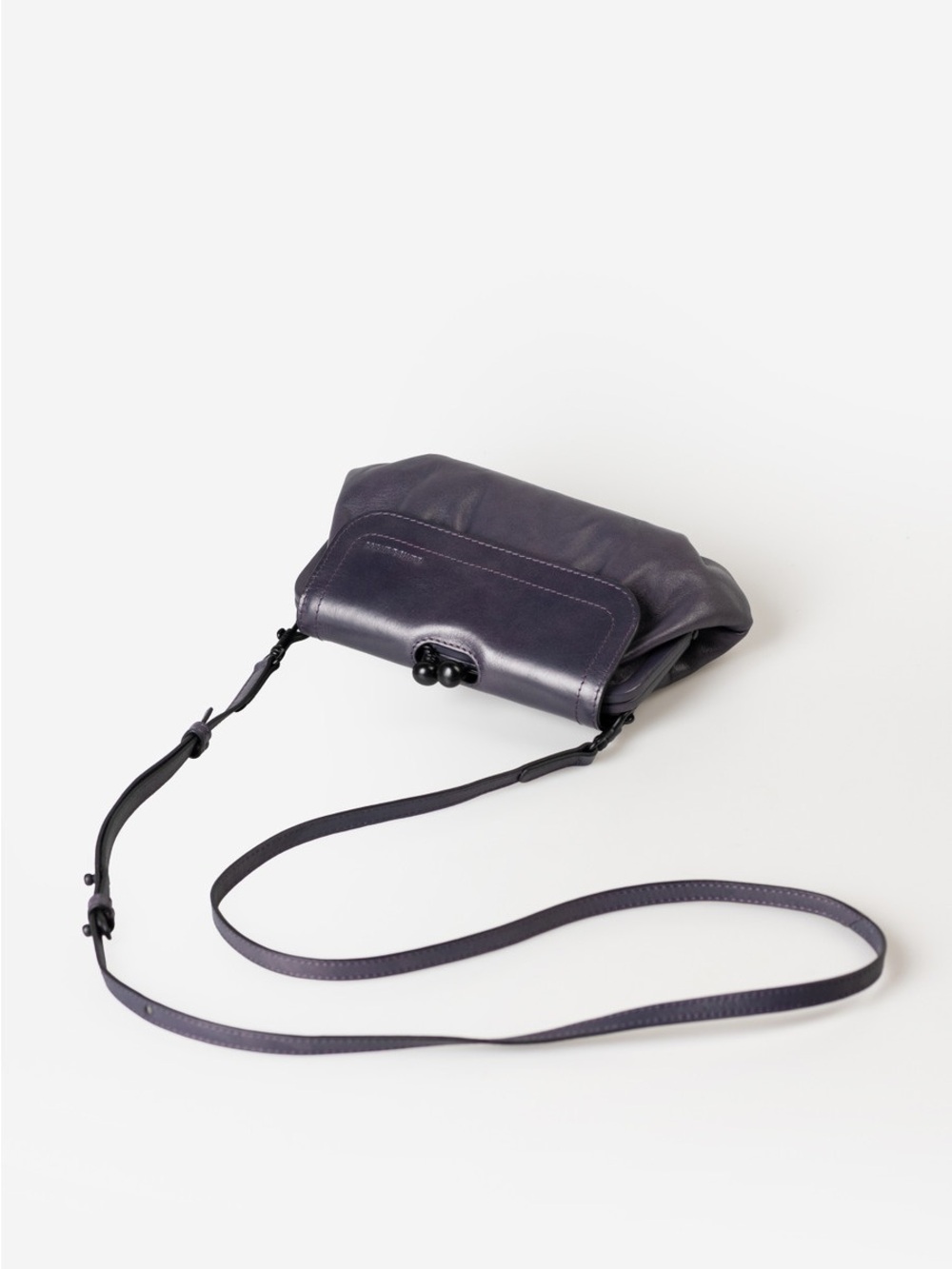 Aunts & Uncles Mrs Whoopie Pie Grey Leather Crossbody Wallet Clutch 3in1 German - Picture 5 of 12